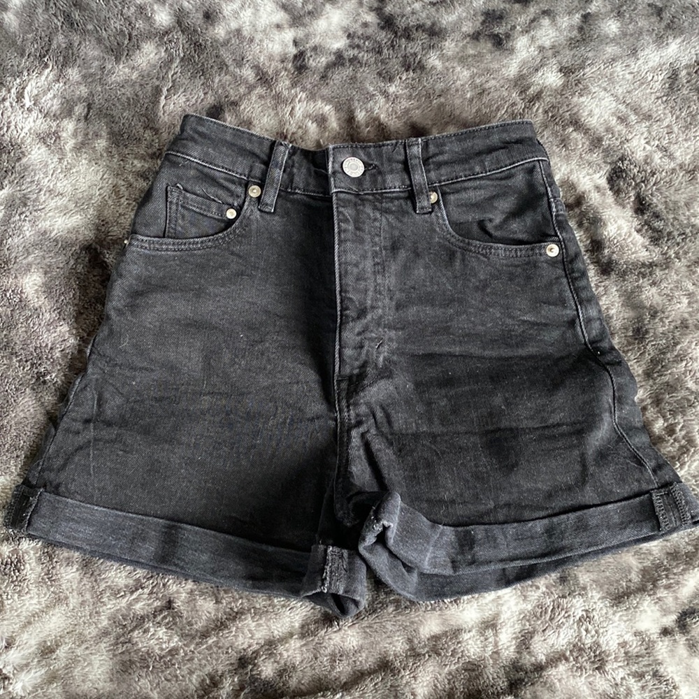 H&M &Denim High Waisted Mom Shorts Vintage Style 0